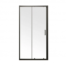 Двері в нішу Mixxus Premium DIVERSE SD01-120x185-TR Чорний прозоре скло 5мм