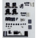 Двері в нішу Mixxus Premium DIVERSE SD01-120x185-TR Чорний прозоре скло 5мм