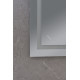Дзеркало Mixxus WARM MR02-90x70-CASE з LED Touch, Anti-fog, димером, рег. яскравості, годинником