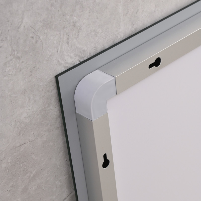 Дзеркало Mixxus WARM MR02-90x70-CASE з LED Touch, Anti-fog, димером, рег. яскравості, годинником