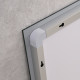 Дзеркало Mixxus WARM MR02-90x70-CASE з LED Touch, Anti-fog, димером, рег. яскравості, годинником