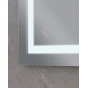 Дзеркало Mixxus WARM MR02-90x70-CASE з LED Touch, Anti-fog, димером, рег. яскравості, годинником