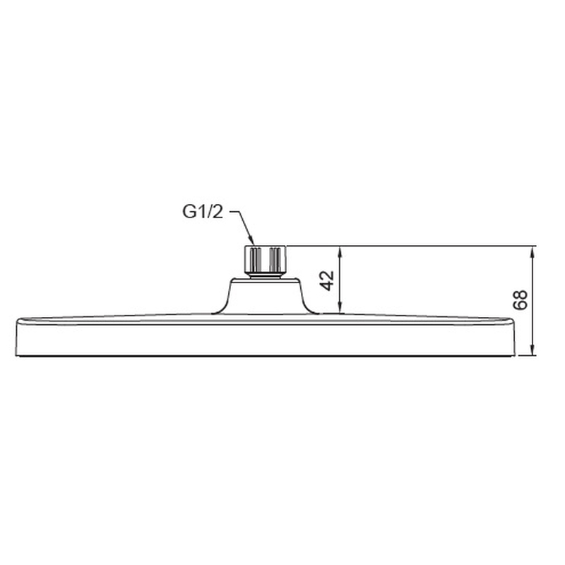 Лейка для душа потолочная Koer KP-0402-05-OH 310x200мм