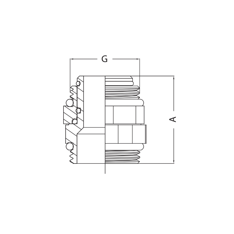 Ниппель поворотный Koer KF.N210 - 1'' MM