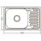 Мойка кухонная Zerix Z6642-08-180E (Satin)