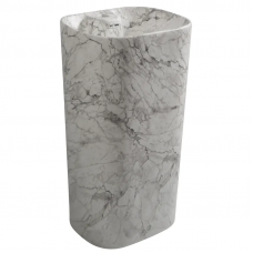 Раковина моноблок MIXXUS PREMIUM DIVERSE-1101 MARBLE 460х380х840мм з отвором під змішувач і пер