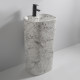 Раковина моноблок MIXXUS PREMIUM DIVERSE-1101 MARBLE 460х380х840mm с отверстием под смеситель и пер