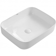 Раковина накладна MIXXUS PREMIUM DIVERSE-0110 MARBLE-BLACK 500х390х130мм