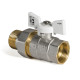 Кран с американкой 1" (Koer KR.227.W) белый