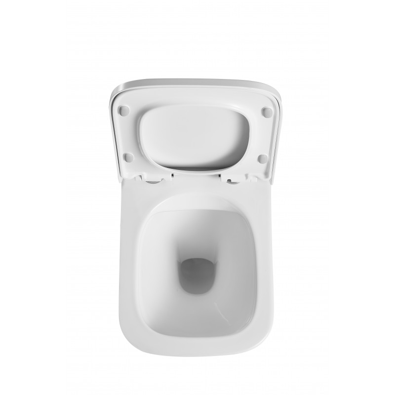 Унітаз підвісний Mixxus Premium Quadro-0302-R 530x360x365мм, система змиву Rimless