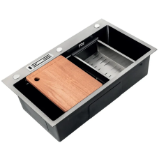 Мийка Mixxus Premium MH7545-SET-05 MICRO DECOR NANO-BLACK (3.0/0.8) комплект (графіт)