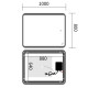 Зеркало Mixxus Premium OLIVARY MR19-100x80-REVERSE (LED Touch, Anti-fog, димер (3-6,5kK))