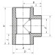 Тройник 50 PPR Koer K0011.PRO