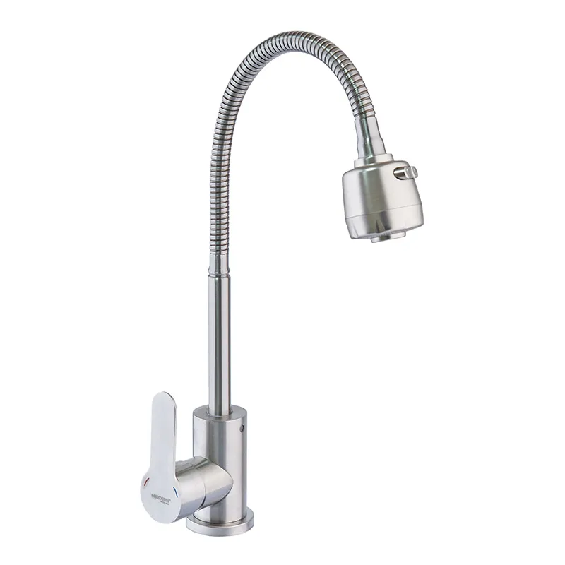 Смеситель для кухни Mixxus DAX-011 Reflector с рефлекторным изливом из нерж. стали SUS304
