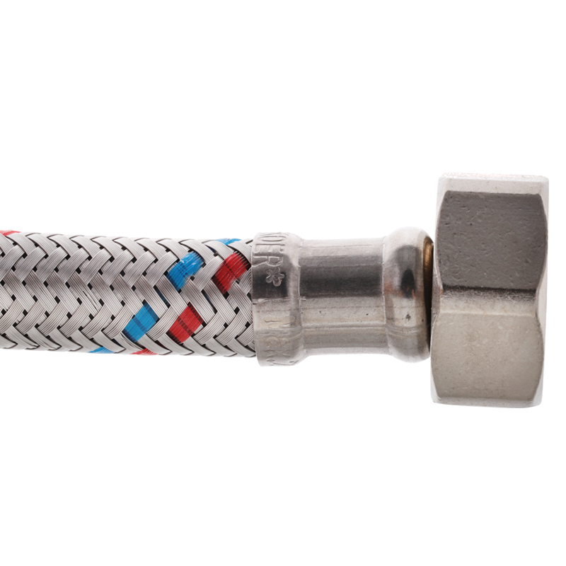 Гнучкий шланг для підключення води гайка 1/2'' - Штуцер 1/2'' (60 см) Zerix