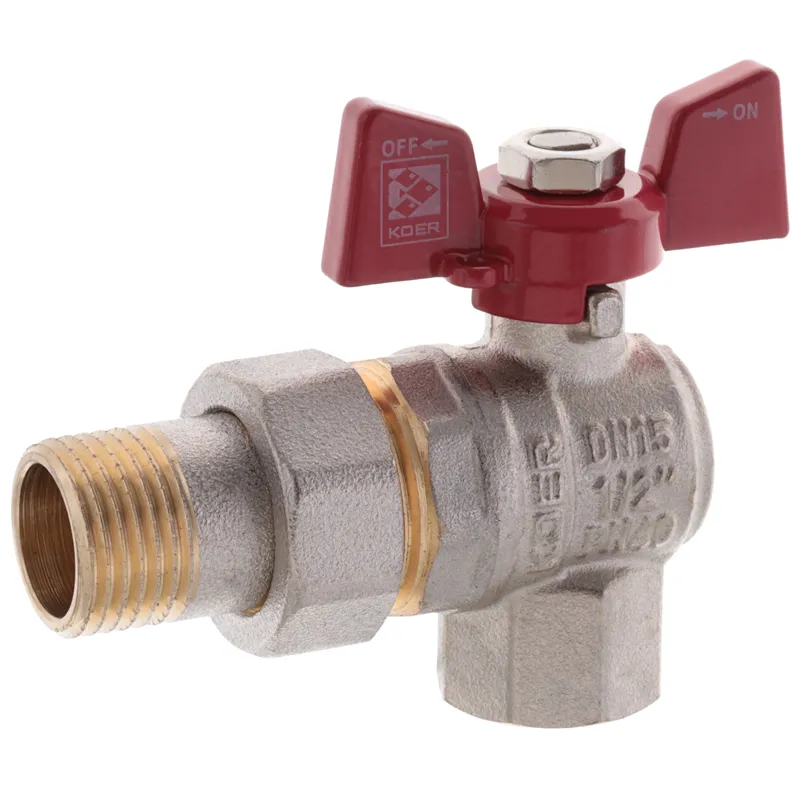 Кран с американкой 1/2" (Koer KR.228) угловой