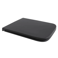 Сидение-крышка для унитаза Mixxus Premium SEAT COVER QUADRO-2001 BLACK с микролифтом 427х344х39mm (