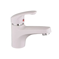 Смеситель для умывальника Plamix Fidel-001 SET White (с подводом)