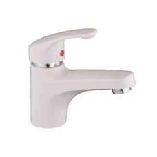 Змішувач для умивальника Plamix Fidel-001 SET White (з підводом)