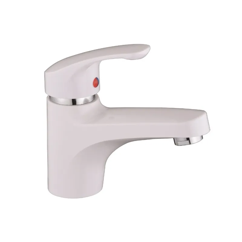 Смеситель для умывальника Plamix Fidel-001 SET White (с подводом)