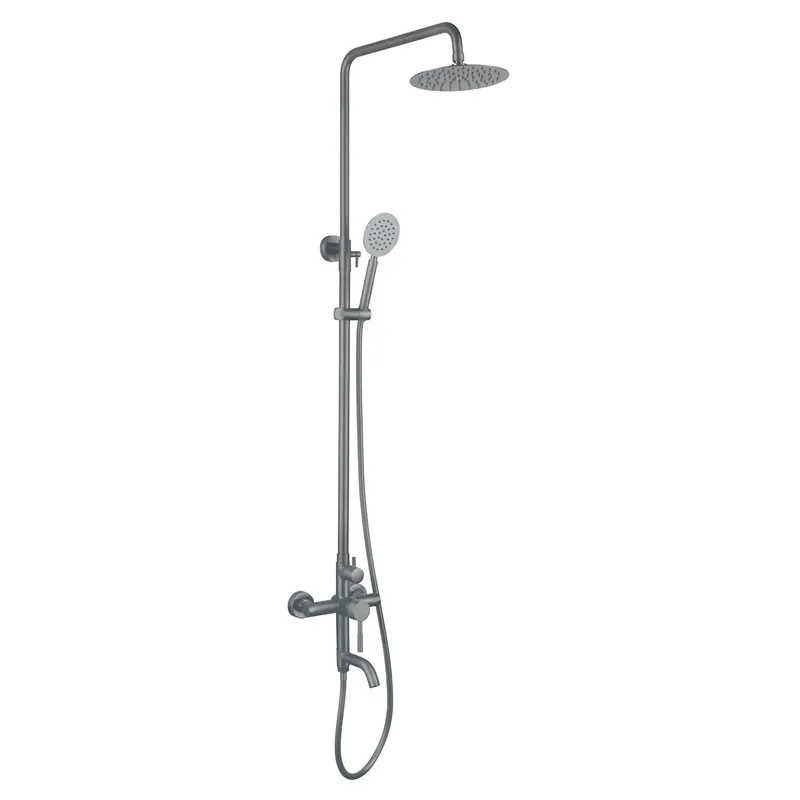 Душевая колонна со смесителем Mixxus SUS-009-J graphite из нерж. стали SUS304