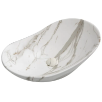 Раковина накладная MIXXUS PREMIUM WAVE-0105 MARBLE 620х360х160mm