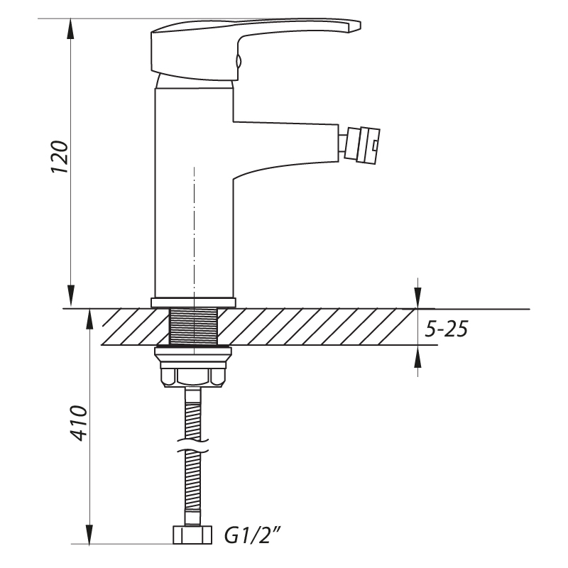 Смеситель для біде Zerix STD 279