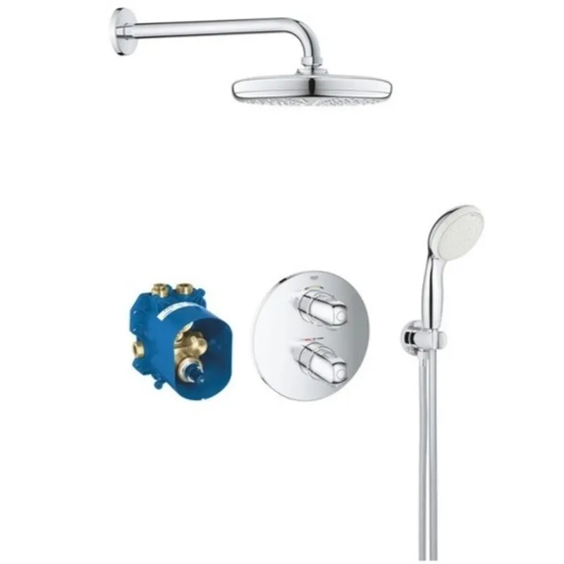 Душевая система с системой Tempesta 210 Grohe Grohtherm 1000