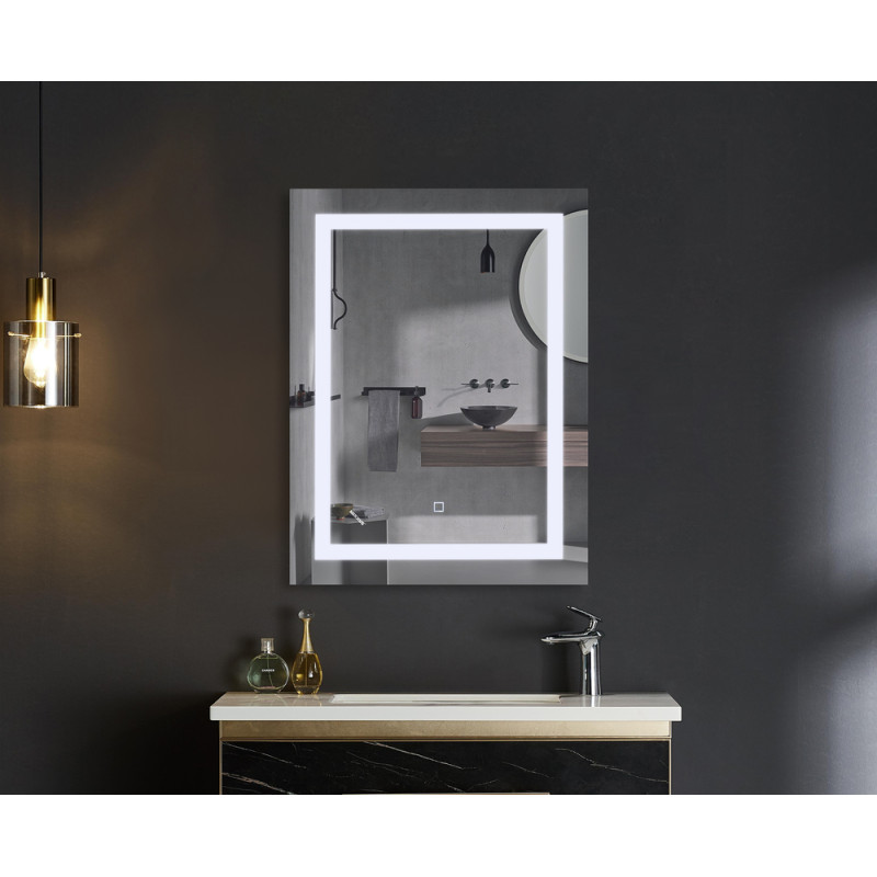 Дзеркало Mixxus TALL MR08-80x60-REVERSE з LED Touch, Anti-fog, димером, регулюванням яскравості (MI6659