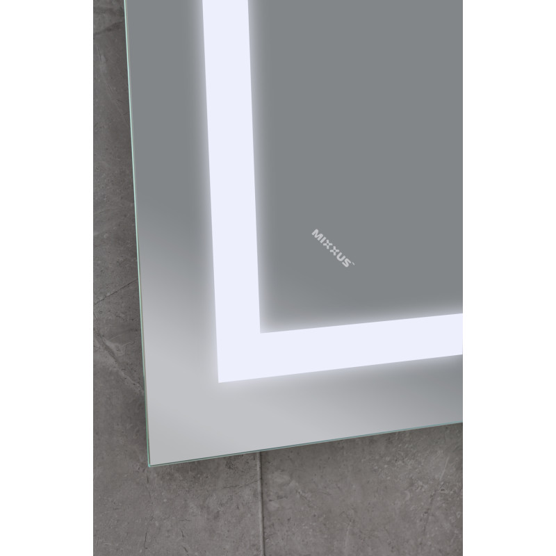 Дзеркало Mixxus TALL MR08-80x60-REVERSE з LED Touch, Anti-fog, димером, регулюванням яскравості (MI6659