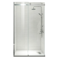 Двері в нішу Koer SR SD01-140x200-TR-01 прозоре скло Easy Clean 8мм, хром