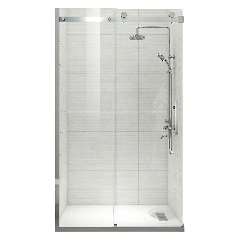 Двері в нішу Koer SR SD01-140x200-TR-01 прозоре скло Easy Clean 8мм, хром