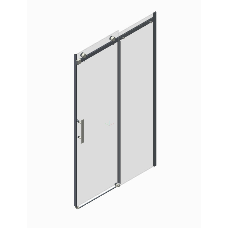 Двері в нішу Koer SR SD01-140x200-TR-01 прозоре скло Easy Clean 8мм, хром