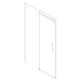 Двері в нішу Koer SR SD01-140x200-TR-01 прозоре скло Easy Clean 8мм, хром