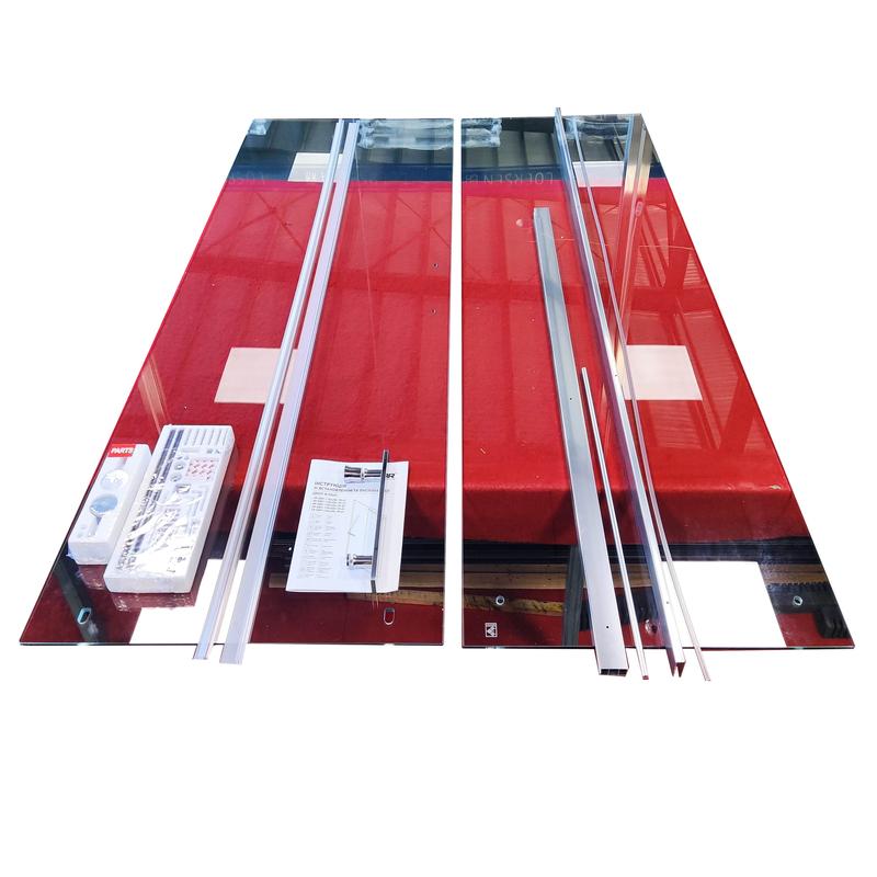 Двері в нішу Koer SR SD01-140x200-TR-01 прозоре скло Easy Clean 8мм, хром