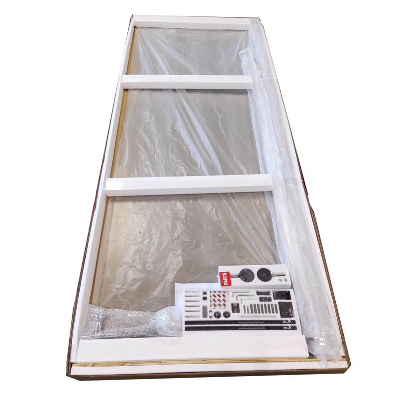 Двері в нішу Koer SR SD01-140x200-TR-01 прозоре скло Easy Clean 8мм, хром