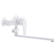 Змішувач для ванни Plamix Oscar-006 White (без шланга і лійки)