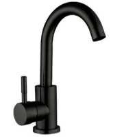 Смеситель для умывальника Mixxus SUS-011-B Black с нерж. стали SUS304 (Цв. черный)