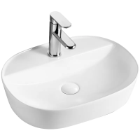Умивальник накладний керамічний Mixxus Premium Ellipse-0201 505x385x120мм