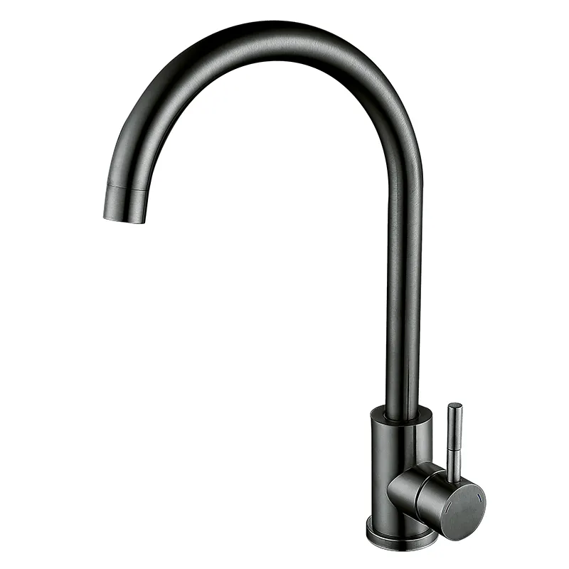 Смеситель для кухни из нерж. стали Zerix LUX-011 graphite (цв. графит)