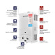 Газова колонка Mixxus GWH-0710 BASIC TURBO WHITE турбована 10 л/хв