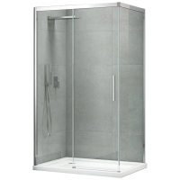 Бічна стінка для кабіни Koer SR SW05-90x200-TR-01 прозоре скло Easy Clean 6мм, хром