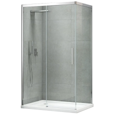 Бічна стінка для кабіни Koer SR SW05-90x200-TR-01 прозоре скло Easy Clean 6мм, хром