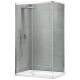 Бічна стінка для кабіни Koer SR SW05-90x200-TR-01 прозоре скло Easy Clean 6мм, хром