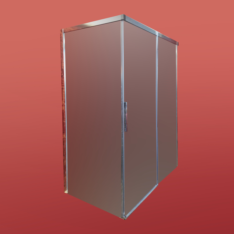 Бічна стінка для кабіни Koer SR SW05-90x200-TR-01 прозоре скло Easy Clean 6мм, хром