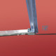 Бічна стінка для кабіни Koer SR SW05-90x200-TR-01 прозоре скло Easy Clean 6мм, хром