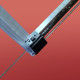 Бічна стінка для кабіни Koer SR SW05-90x200-TR-01 прозоре скло Easy Clean 6мм, хром