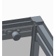 Бічна стінка для кабіни Koer SR SW05-90x200-TR-01 прозоре скло Easy Clean 6мм, хром