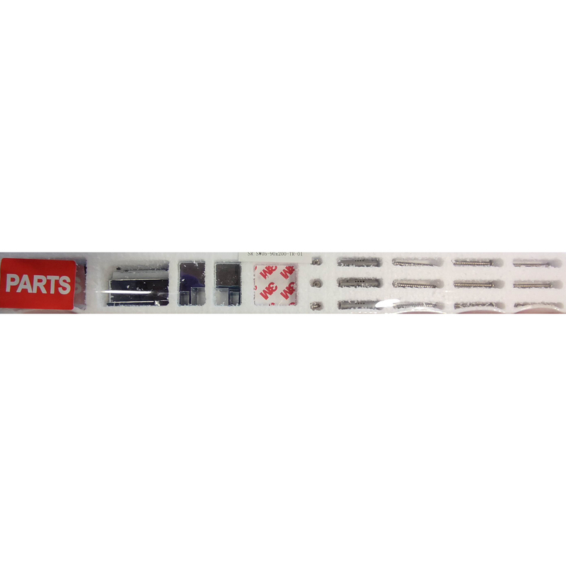 Бічна стінка для кабіни Koer SR SW05-90x200-TR-01 прозоре скло Easy Clean 6мм, хром