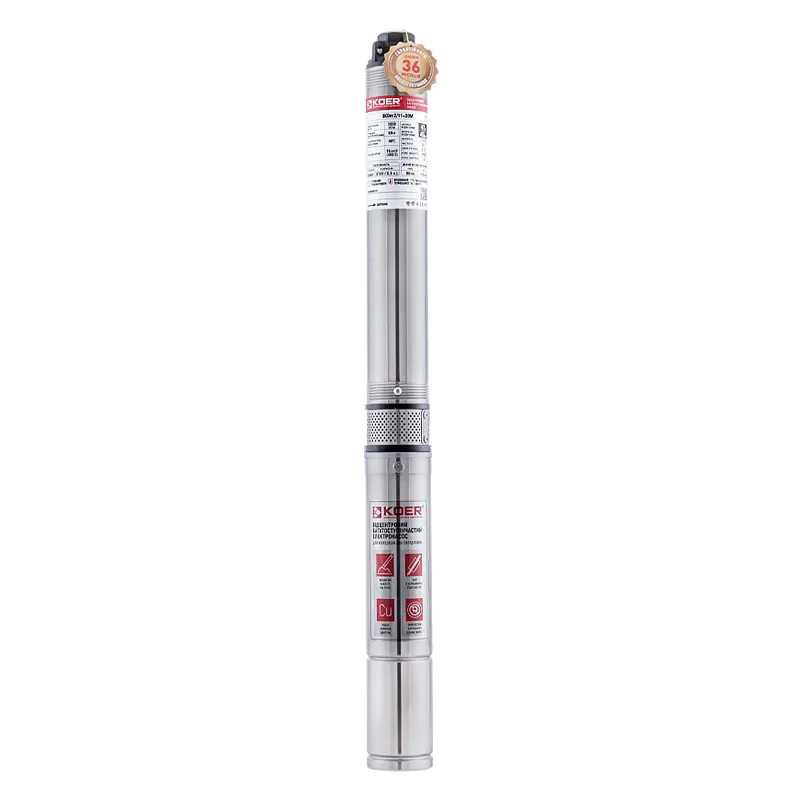 Насос скважинный центробежный Koer 4KDm 3/15+50М 1 1/4"
